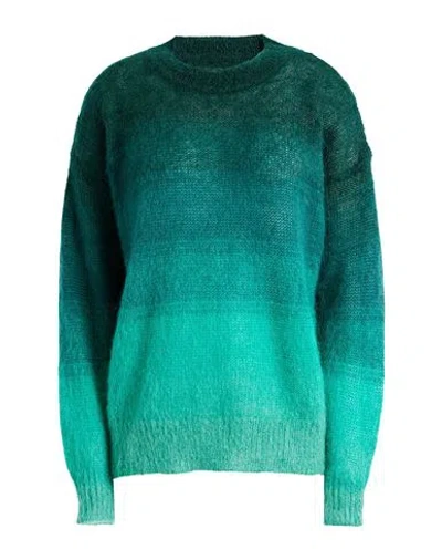 Isabel Marant Étoile Marant Étoile Woman Sweater Green Size 8 Mohair Wool, Polyamide, Wool