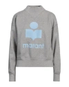 Isabel Marant Étoile Marant Etoile Moby Logo Cotton Sweatshirt In Gray