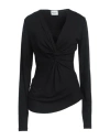 Isabel Marant Étoile Knot-detail Long-sleeved Top In Black