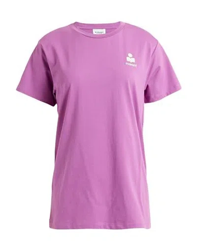 Isabel Marant Étoile Marant Étoile Woman T-shirt Mauve Size Xs Organic Cotton In Pink