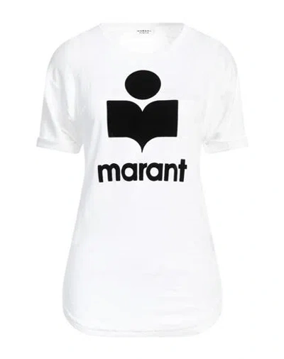 ISABEL MARANT ÉTOILE MARANT ÉTOILE WOMAN T-SHIRT WHITE SIZE XS LINEN
