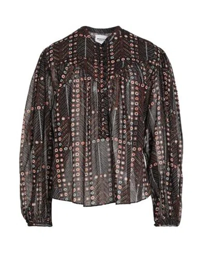 Isabel Marant Étoile Marant Étoile Woman Top Black Size 8 Cotton In Brown