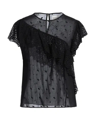 Isabel Marant Étoile Marant Étoile Woman Top Black Size 8 Cotton In Black