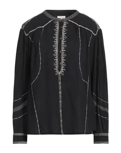 Isabel Marant Étoile Marant Étoile Woman Top Black Size 4 Organic Cotton, Viscose