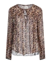 Isabel Marant Étoile Marant Étoile Woman Top Brown Size 6 Viscose In Brown