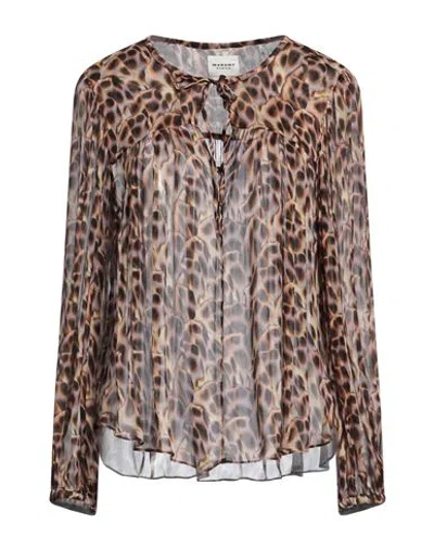 Isabel Marant Étoile Marant Étoile Woman Top Brown Size 6 Viscose