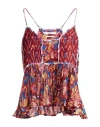 Isabel Marant Étoile Marant Étoile Woman Top Burgundy Size 6 Viscose In Red