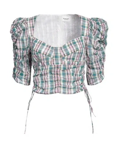 Isabel Marant Étoile Marant Étoile Woman Top Deep Teal Size 6 Cotton, Polyester In Green