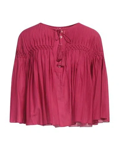 Isabel Marant Étoile Marant Étoile Woman Top Garnet Size 8 Cotton, Viscose In Red
