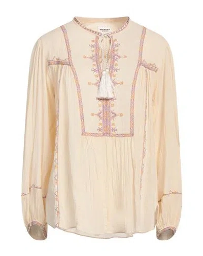 Isabel Marant Étoile Marant Étoile Woman Top Pastel Yellow Size 10 Cotton, Viscose In Yellow