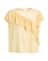 Isabel Marant Étoile Marant Étoile Woman Top Yellow Size 6 Cotton In Yellow