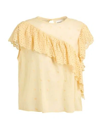 Isabel Marant Étoile Marant Étoile Woman Top Yellow Size 6 Cotton