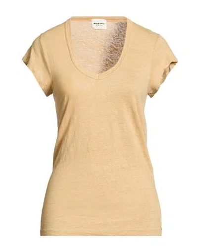 Isabel Marant Étoile Marant Étoile Woman T-shirt Sand Size Xl Linen In Multi