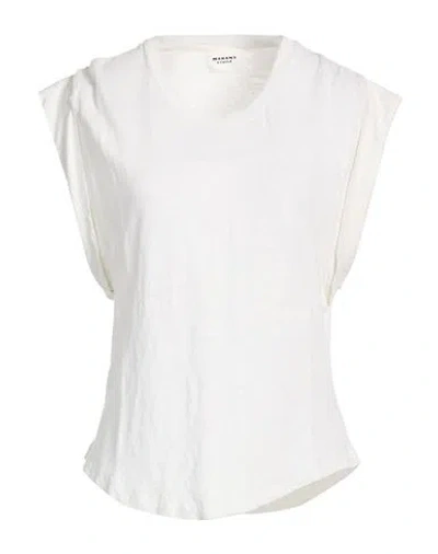 Isabel Marant Étoile Marant Étoile Woman T-shirt White Size Xl Linen