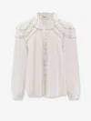 Isabel Marant Étoile Marant Etoile Women Christa Biologic Cotton And Viscose Shirt In White