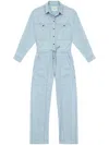 Isabel Marant Étoile Marant Etoile Women Cotton Long Jumpsuit In Blue