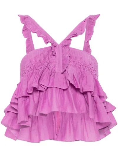 Isabel Marant Étoile Marant Etoile Women Daliana Cotton Top In Pink