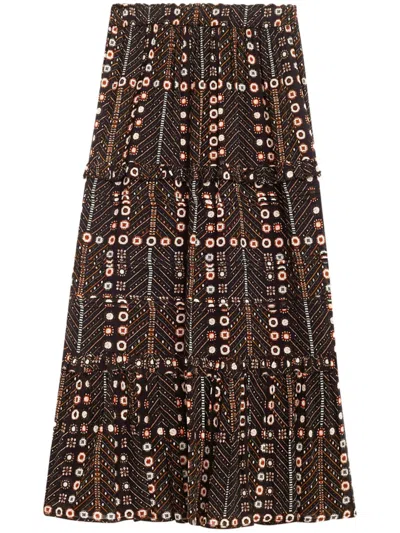 ISABEL MARANT ÉTOILE MARANT ETOILE WOMEN DIYA PRINTED COTTON SKIRT