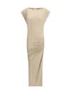 Isabel Marant Étoile Dress Isabel Marant Etoile Woman Color Earth In White