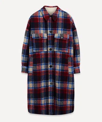 Isabel Marant Étoile Marant Etoile Women's Fontizi Long Checked Coat