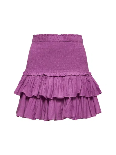 Isabel Marant Étoile Marant Etoile Women Fuchsia Voile Naomi Miniskirt In Purple