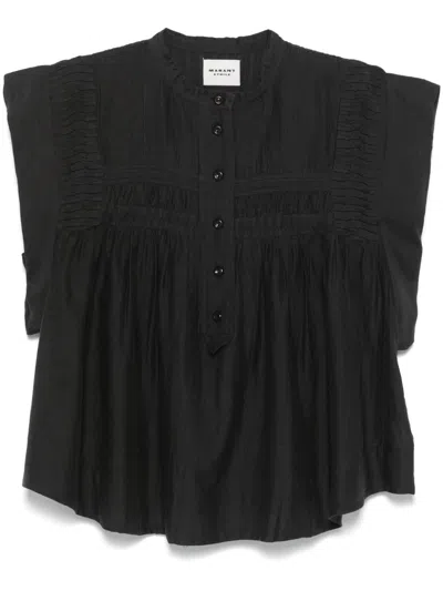 Isabel Marant Étoile Marant Etoile Women Leaza Cotton Top In Multicolor