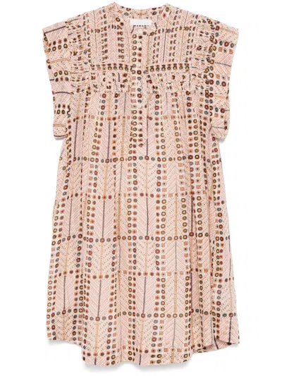 Isabel Marant Étoile Marant Etoile Women Leazali Printed Cotton Dress In Beige