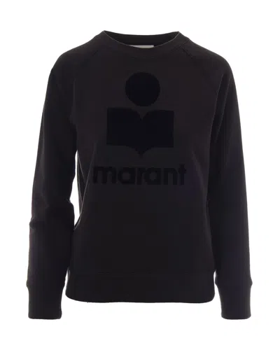 Isabel Marant Étoile Marant Etoile Women's Logo Graphic Crewneck Sweatshirt In Black