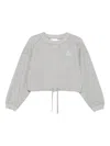 Isabel Marant Étoile Marant Etoile Women Margo Logo Cotton Crewneck Sweatshirt In Gray
