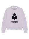 Isabel Marant Étoile Marant Etoile Women Moby Logo Cotton Sweatshirt In Purple
