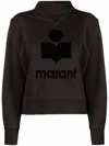 Isabel Marant Étoile Moby Sweatshirt With Flocked Logo In Multicolor