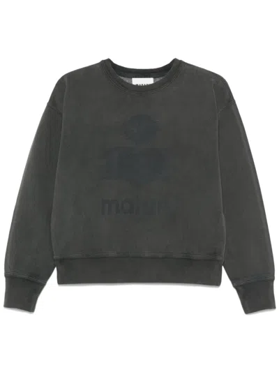 Isabel Marant Étoile Marant Etoile Women Moby Logo Cotton Sweatshirt In Multicolor