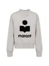 Isabel Marant Étoile Isabel Marant Etoile Melange Sand Cotton Blend Millyny Sweatshirt In White