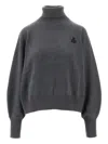 Isabel Marant Étoile Isabel Marant Etoile Charcoal Cotton Blend Oversize Nasha Sweater In Gray
