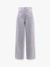 Isabel Marant Étoile Marant Etoile Women Ophra Light Blue Cotton Jeans In Pink