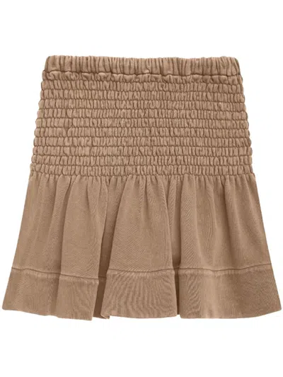 Isabel Marant Étoile Marant Etoile Women Pacifica Cotton Sweat Skirt In Brown