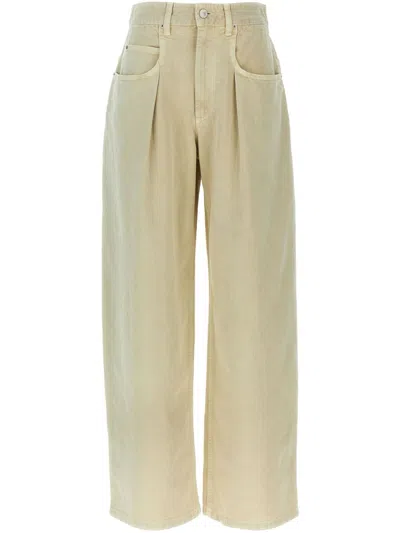 Isabel Marant Étoile Rachelle Jeans In Beige