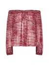 Isabel Marant Étoile Isabel Marant Etoile Fuchsia Printed ml Vutti Top