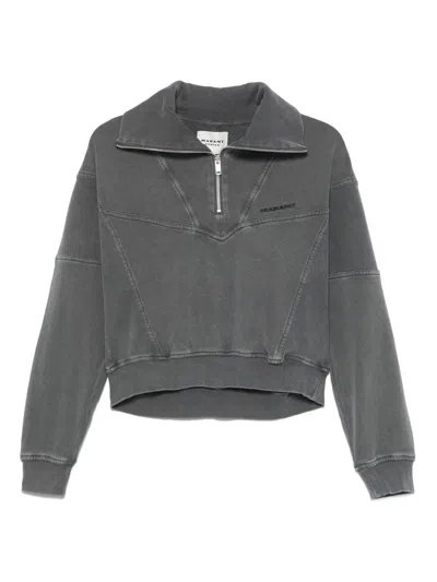 Isabel Marant Étoile Marant Etoile Women Yaele Cotton Sweatshirt In Grey