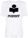 Isabel Marant Étoile Isabel Marant Etoile Logo Print Zewel Short-sleeve T-shirt In White
