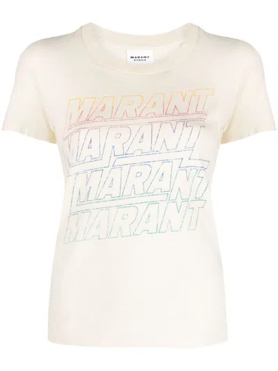 Isabel Marant Étoile Marant Etoile Ziliani Logo Cotton T-shirt