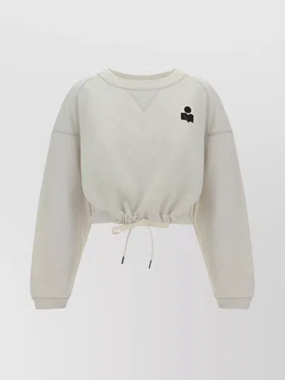 ISABEL MARANT ÉTOILE MARGO CROPPED COTTON SWEATSHIRT