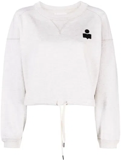 ISABEL MARANT ÉTOILE MARGO CROPPED DRAWSTRING SWEATSHIRT