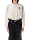 Isabel Marant Étoile Isabel Marant Etoile Margo Cropped Hoodie In Ecru Camel
