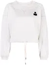 Isabel Marant Étoile Margo Cropped Drawstring Sweatshirt