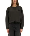 Isabel Marant Étoile Isabel Marant Etoile Margo Cropped Hoodie In Green
