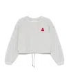 Isabel Marant Étoile Margo Cropped Hoodie In Grey