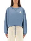 Isabel Marant Étoile Isabel Marant Etoile Margo Sweatshirt With Logo In Blue