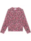Isabel Marant Étoile Maria Abstract-print Blouse In Pink