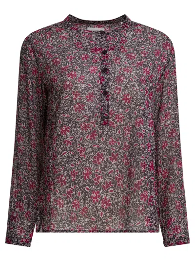 Isabel Marant Étoile Maria Floral Buttoned Top In Multi